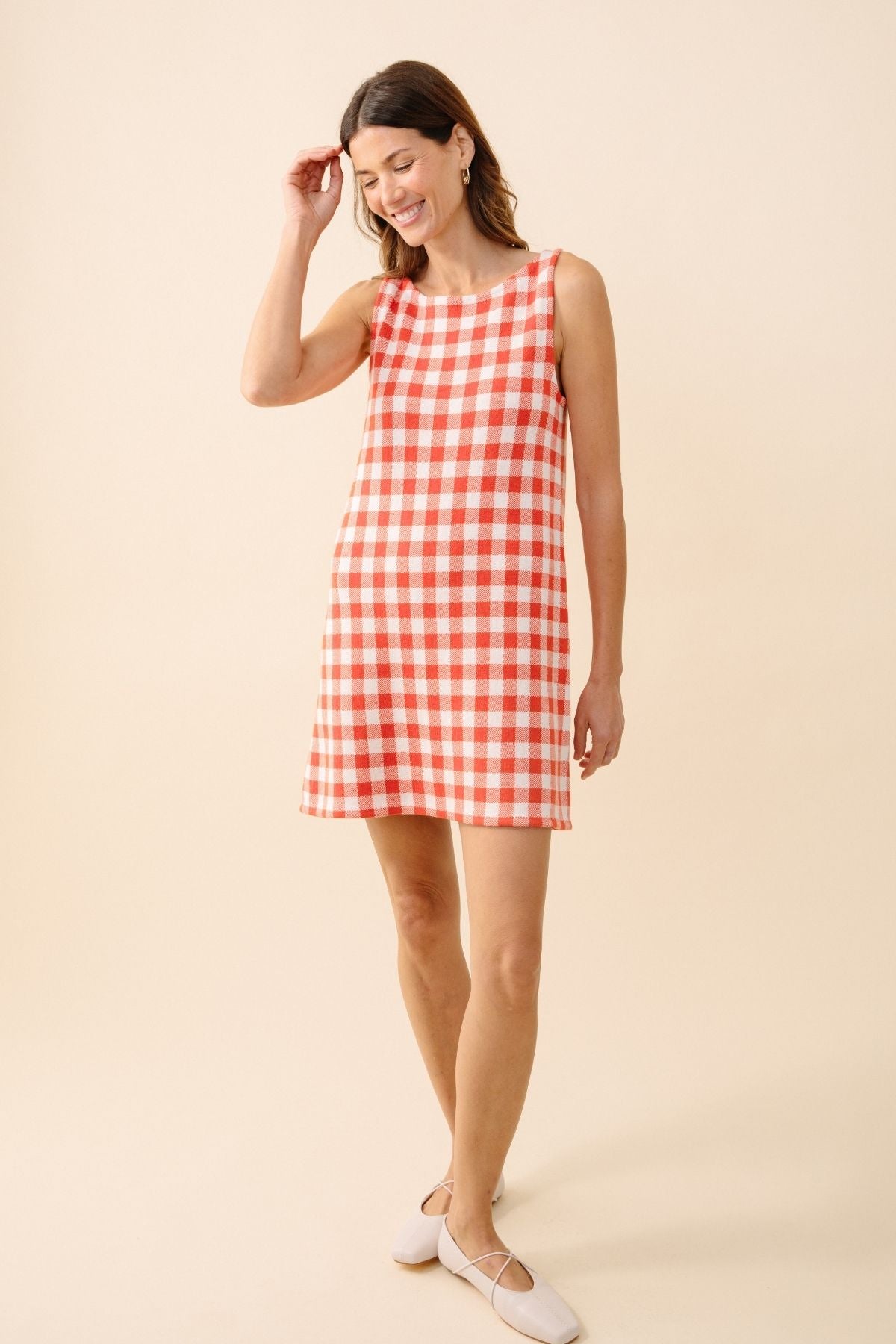 Kilte Shop Women's Cherry Gingham Mini Dress, Size 2