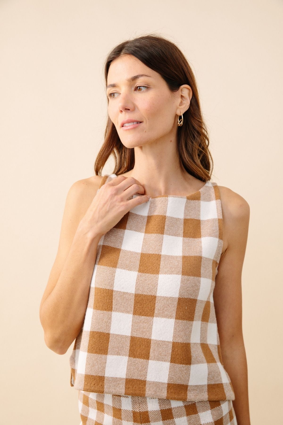 #color_toffee gingham