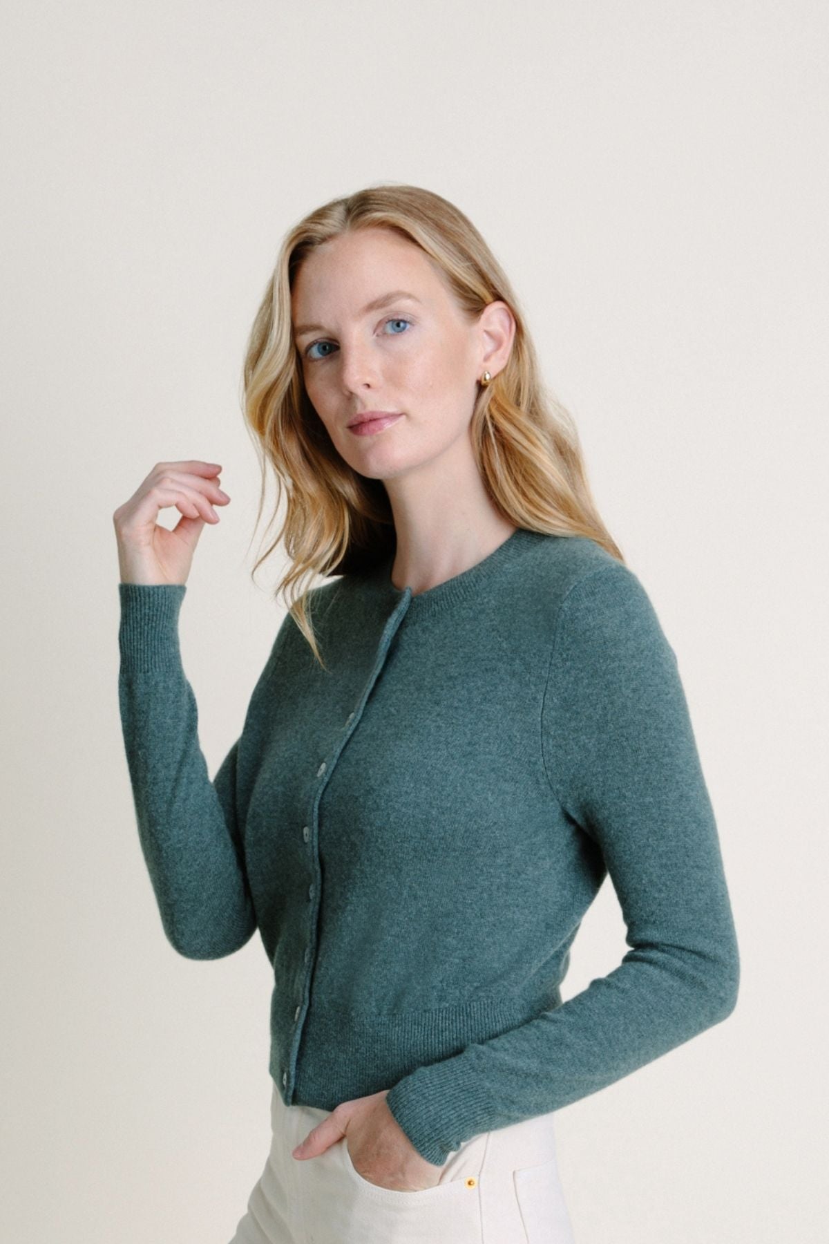 カーディガン MADISONBLUE - MADISONBLUE BIG CARDIGAN GREEN 01 The Madison Cardigan