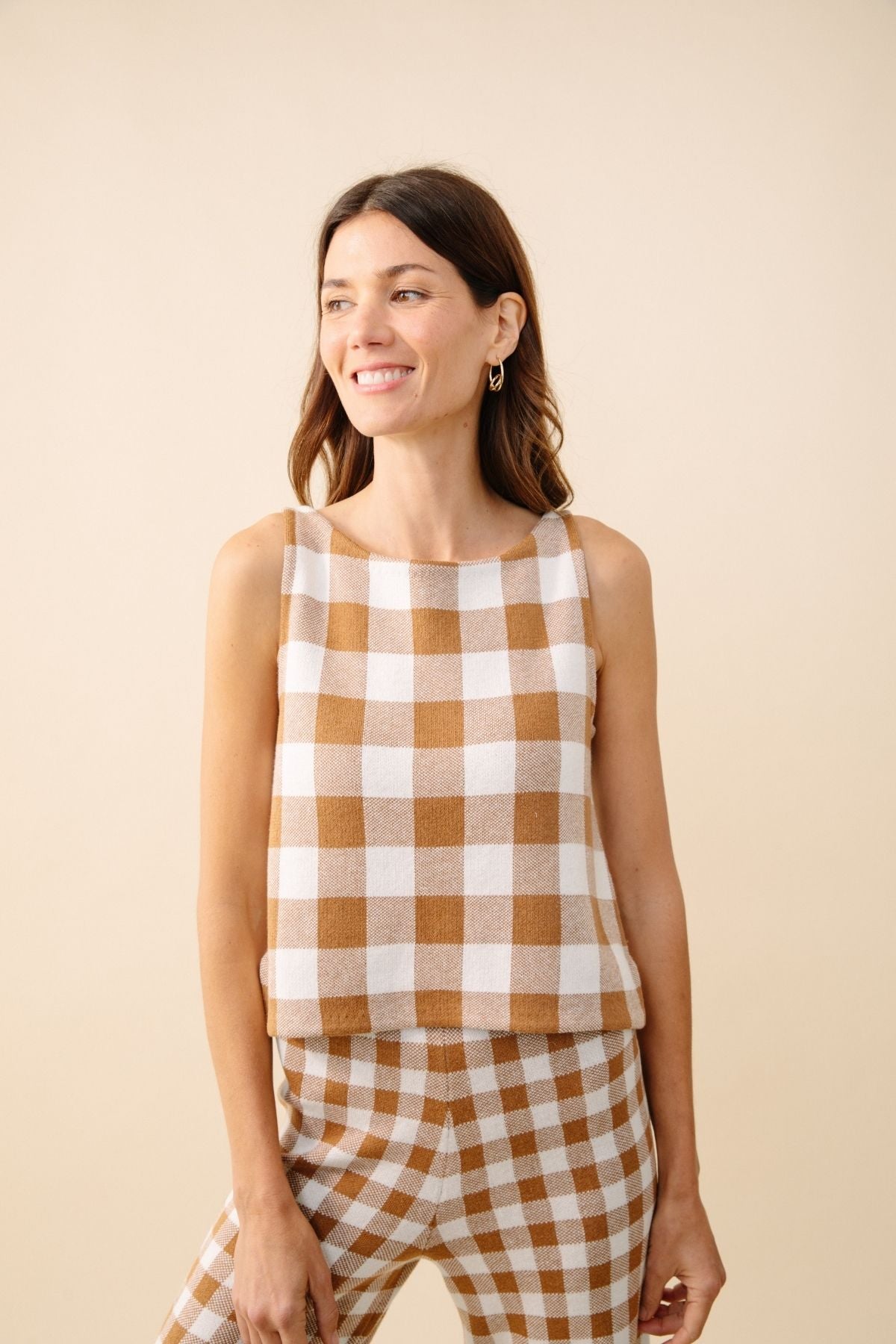 #color_toffee gingham