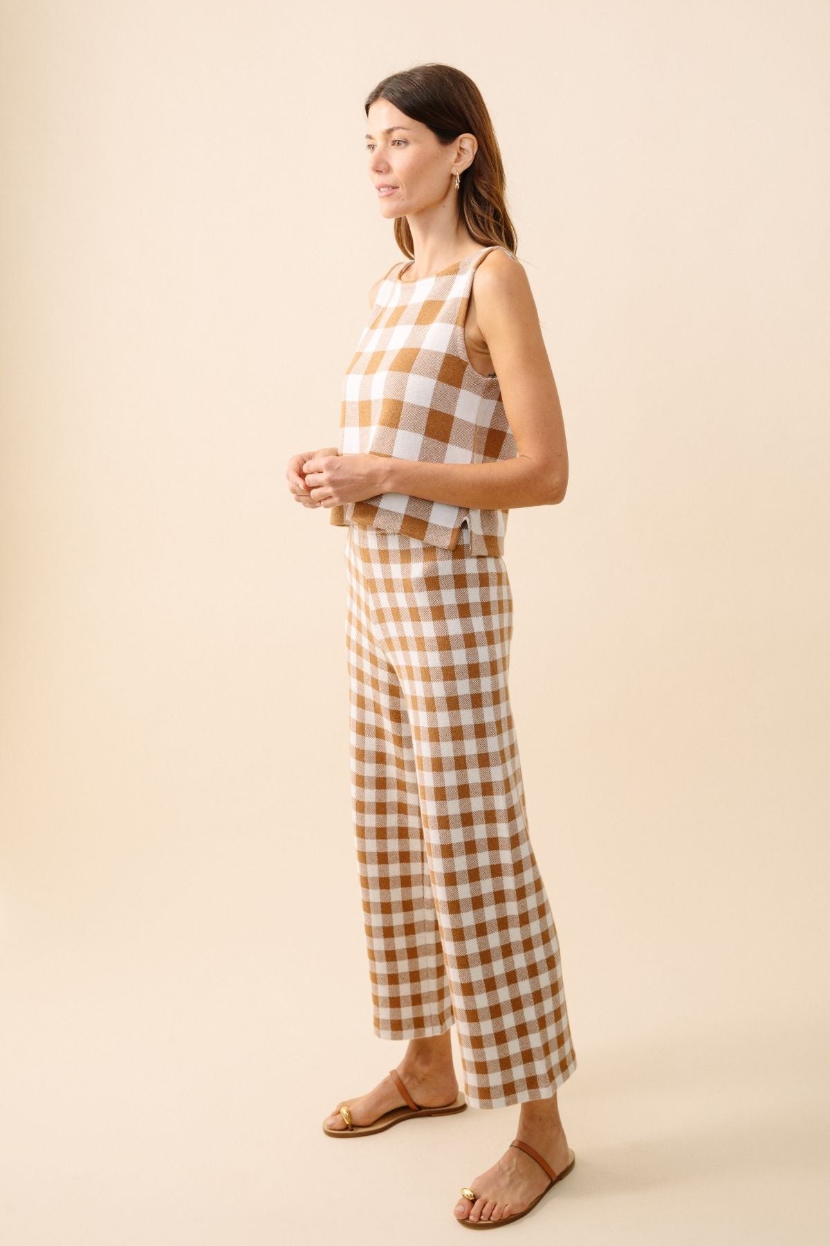 #color_toffee gingham